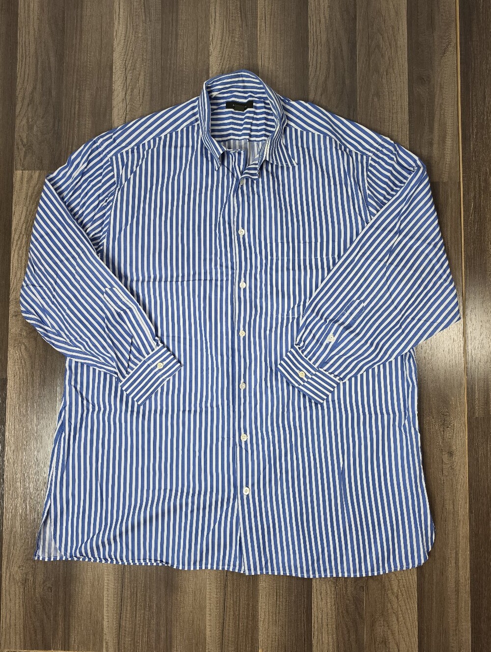 Ermenegildo Zegna Luxury Stripe Cotton Button Down Shirt Business Casual. 2XB